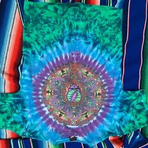 Liquid blue Grateful Dead Celtic mandala T shirt